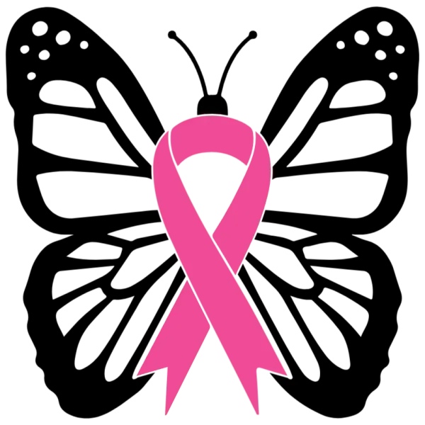 Pink Ribbon Butterfly