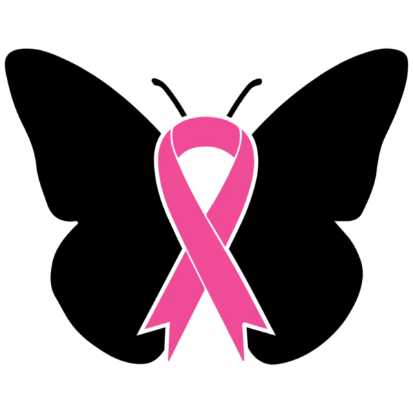 Pink Ribbon Butterfly