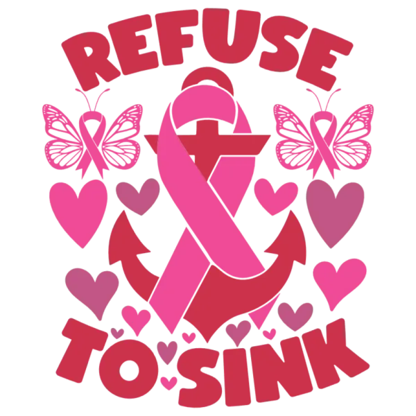 Refuse to Sink Breast Cancer Awareness Anchor Shirt