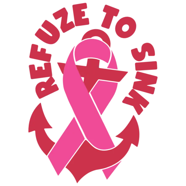 Refuze to Sink Breast Cancer Awareness Anchor Ribbon