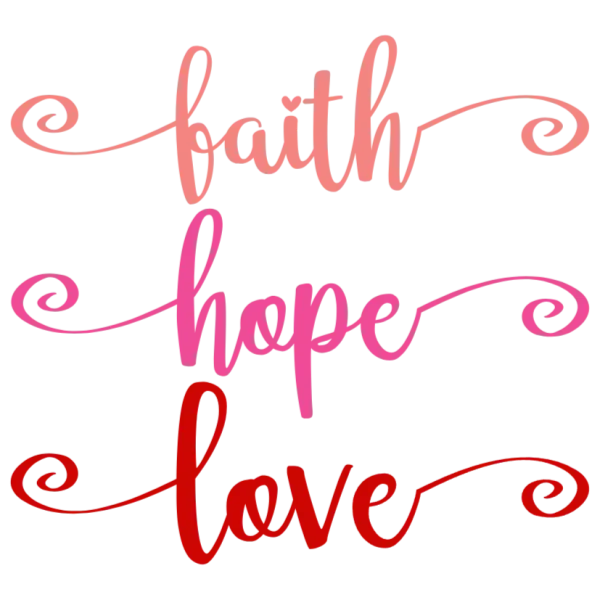 Faith Hope Love Wall Art for Home Decorations and Inspirational Gifts