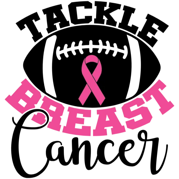 Tackle Breast Cancer Football Graphic
