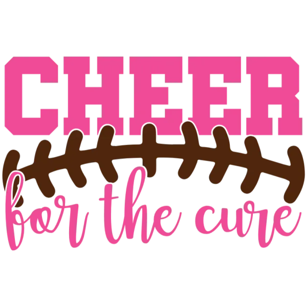 Cheer for the Cure Football Graphic