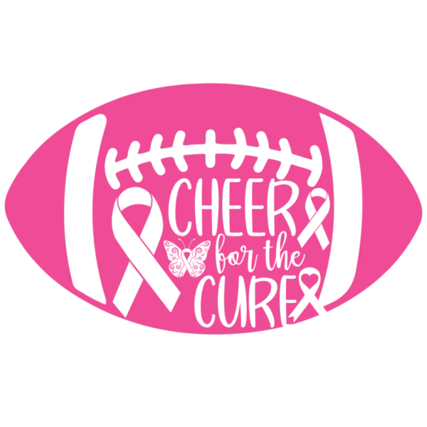 Cheer for the Cure Football Graphic
