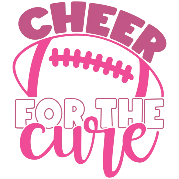 Cheer for the Cure Football Graphic