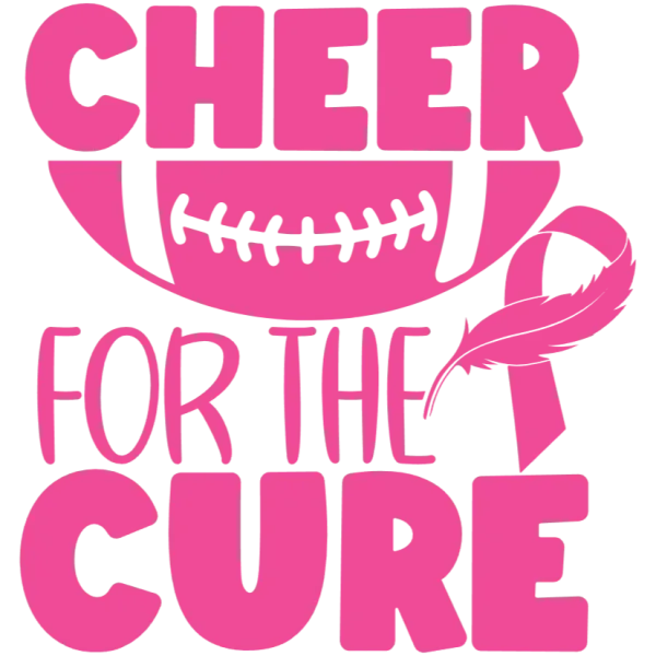 Cheer For The Cure Football T-Shirt