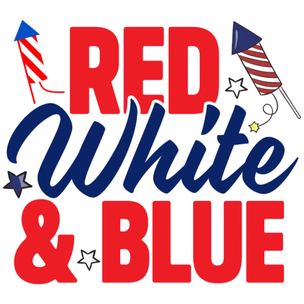 Red White and Blue Firework Celebration