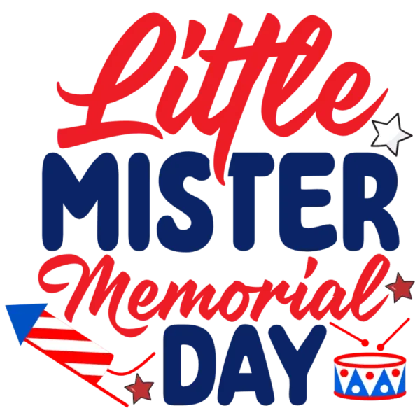Little Mister Memorial Day Celebration T-shirt Design