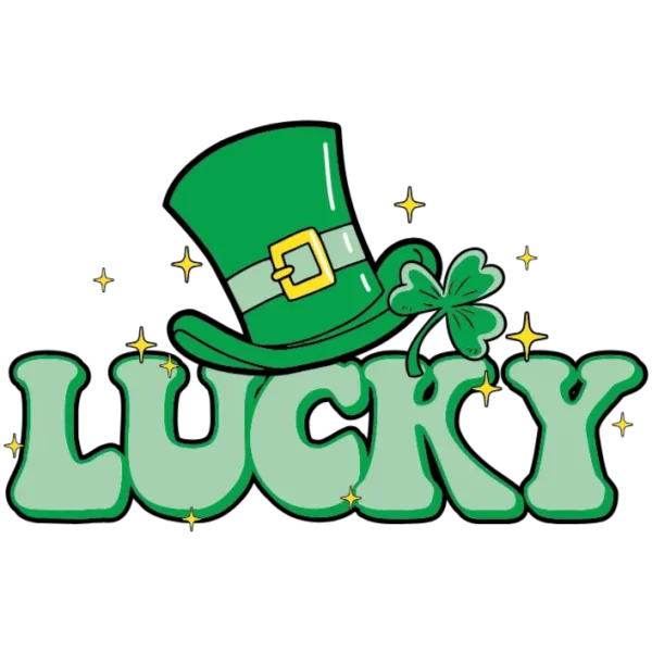 Luck of the Irish St Patrick's Day Lucky Charm Graphic Design