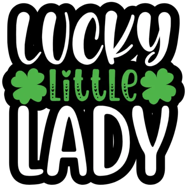 Lucky Lady Lucky Lady St Patrick's Day Irish Shamrock T Shirt Design