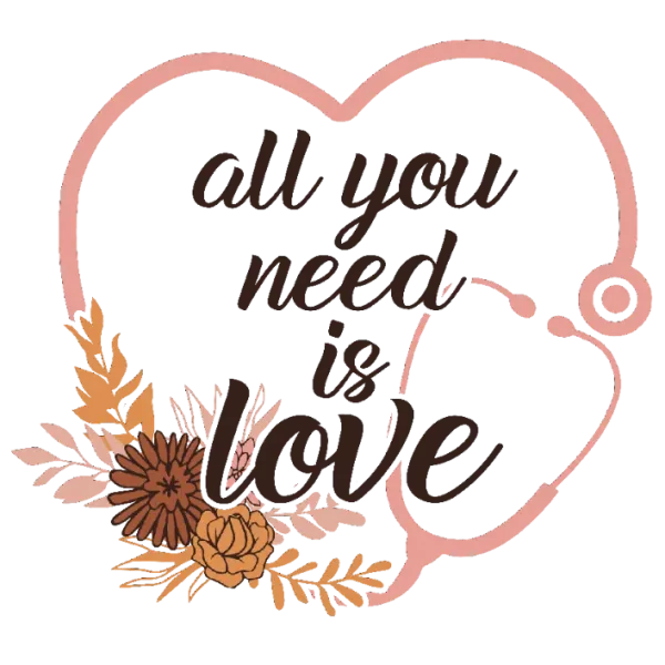 All You Need is Love Stethoscope Heart PNG