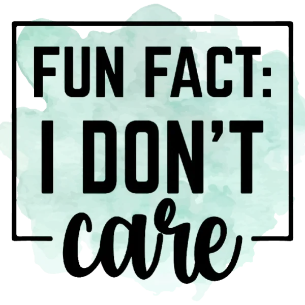 I Don't Care Funny Quote T Shirt Design