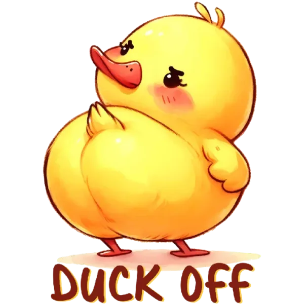 Duck Off DTF Transfer