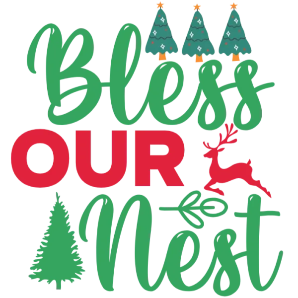 Bless Our Nest Holiday Graphic