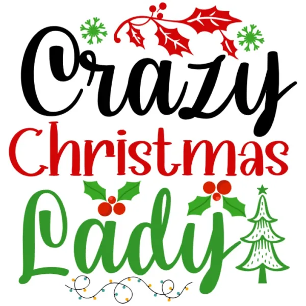 Crazy Christmas Lady
