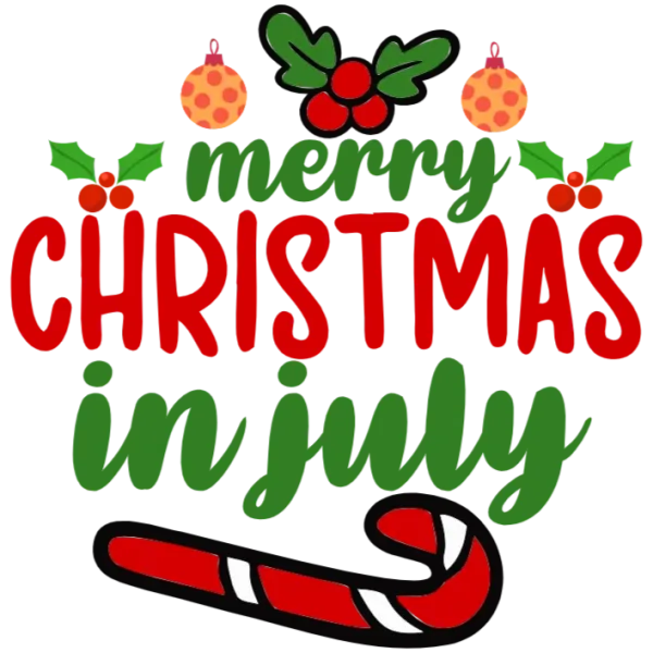 Merry Christmas in July T-Shirt Design