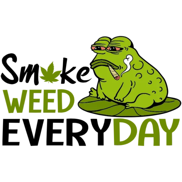 Smoke Weed Everyday Frog T Shirt