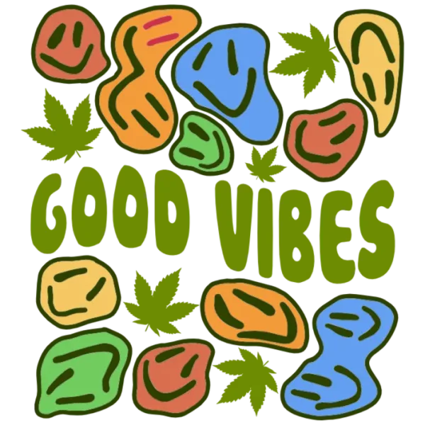Good Vibes Weed T Shirt