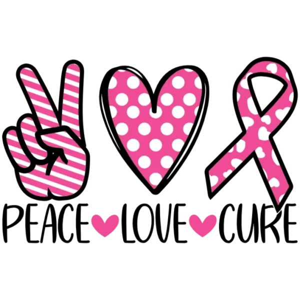 Breast Cancer Awareness Pink Ribbon Graphic Design