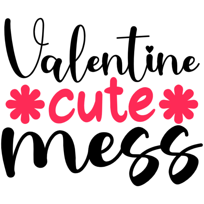 frame_0 Valentine Cute Mess T-Shirt Design - Image 1