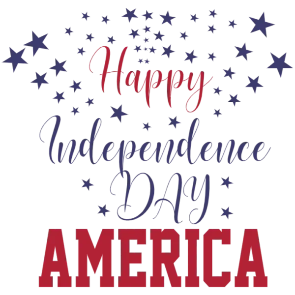 Happy Independence Day America Star Sparkler