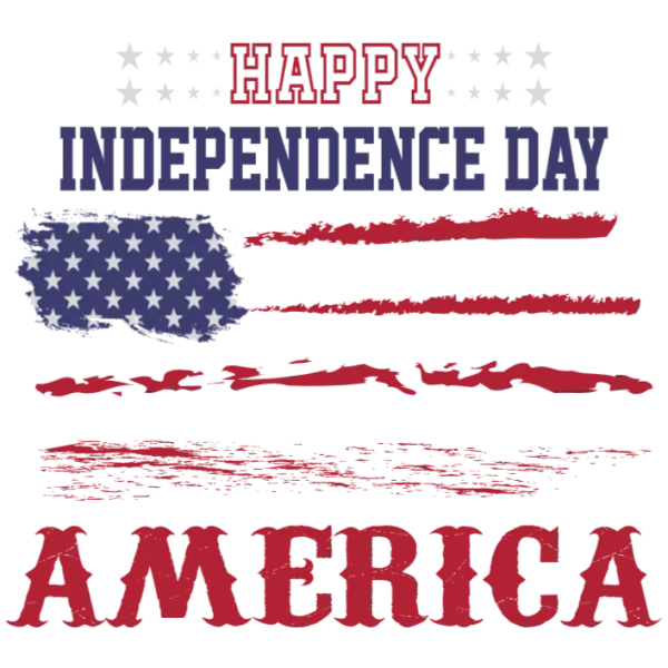 Happy Independence Day America - Fourth of July DTF Transfer for Apparel
