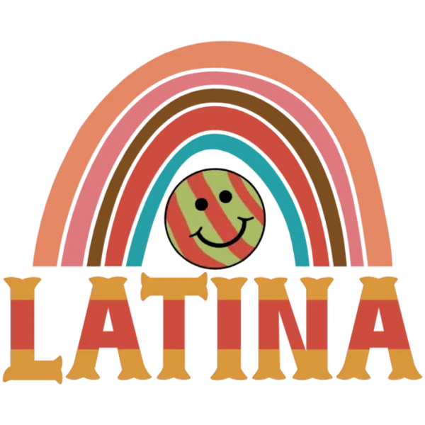 Retro Latina Rainbow Smile T-Shirt