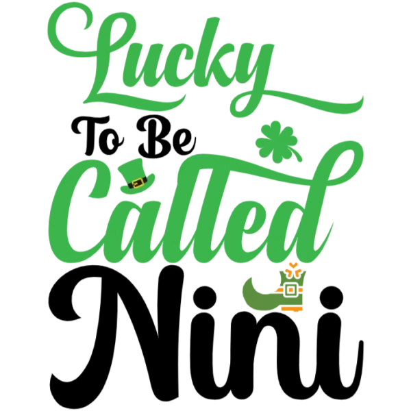 Lucky to Be Called Nini St Patricks Day Women's Tshirt
