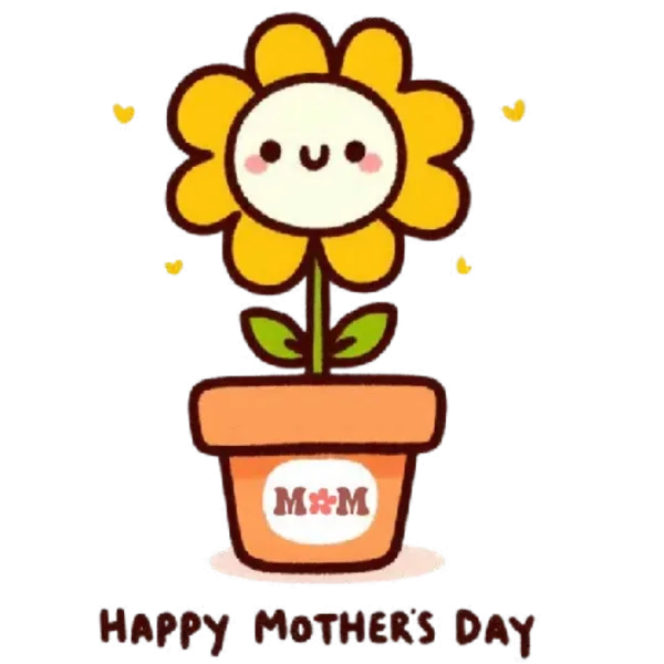 Happy Mother's Day Flower Pot Mom