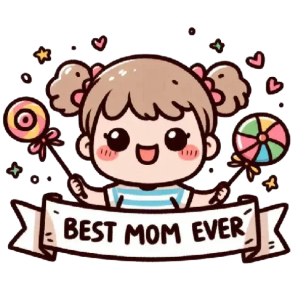 Best Mom Ever Lollipop Girl T Shirt