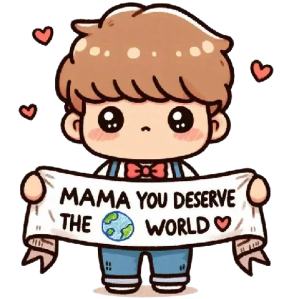 Mama You Deserve The World Boy