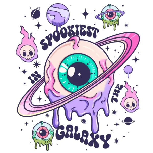 Spookiest Galaxy in the Universe T-shirt Design