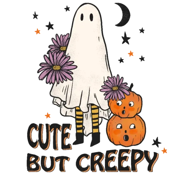 Cute But Creepy Ghost Design