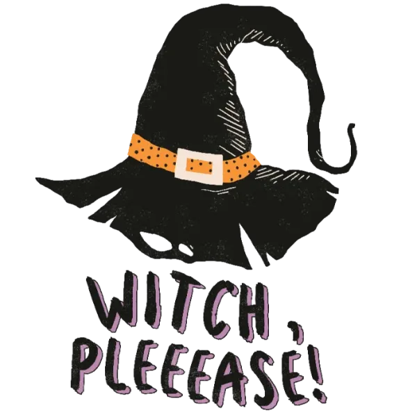 Witch Please Graphic Transfer