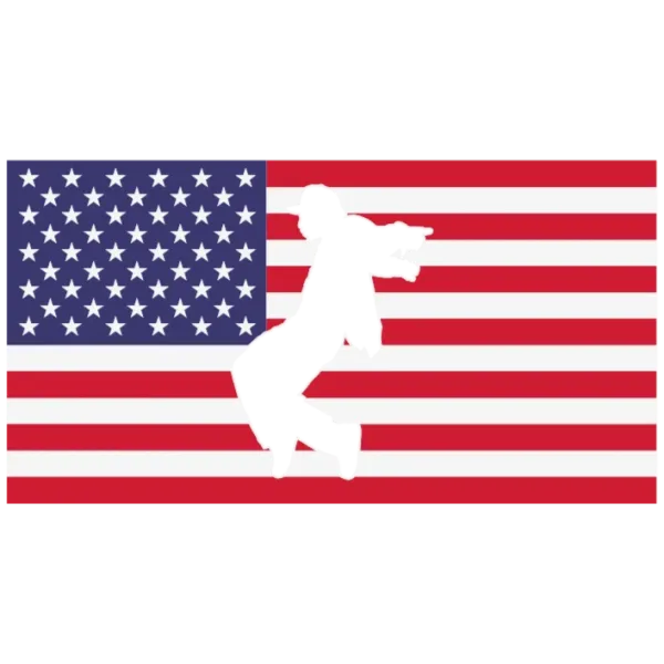 Cowboy American Flag