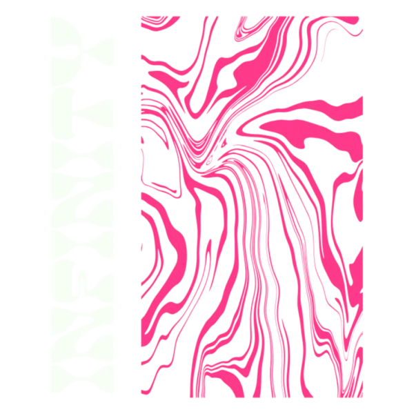 Elegant Pink Swirl Pattern Print