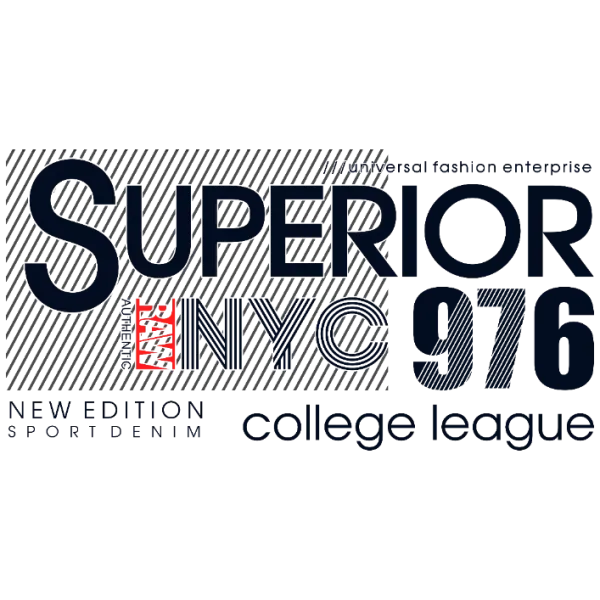 Superior NYC 976 College League Sport Denim New Edition Authentic Tee