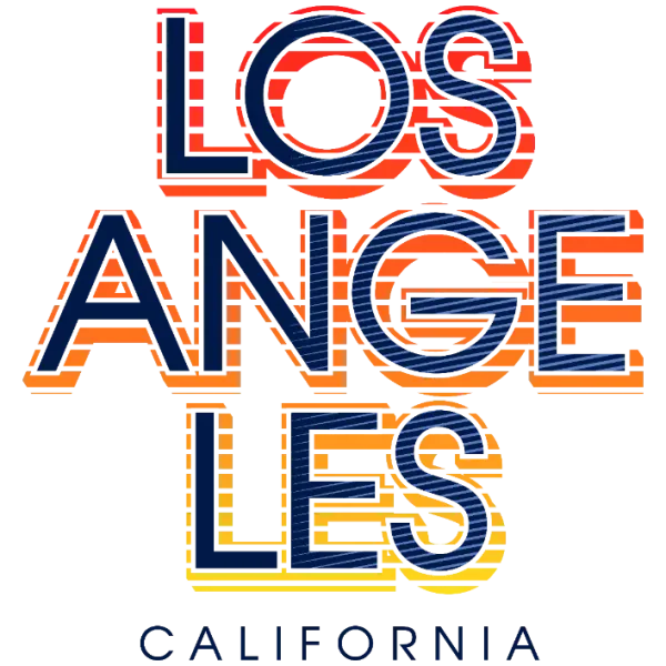 Los Angeles California Graphic