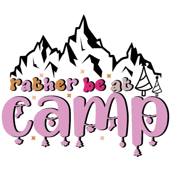 Camp Outdoorsy Vibes T-Shirt Design