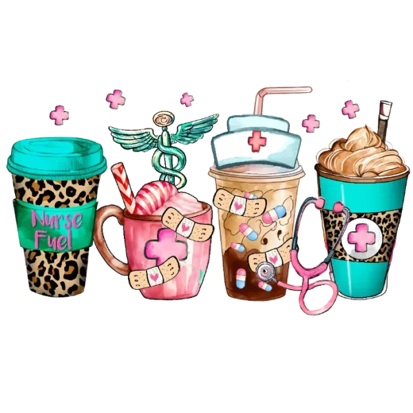 Coffee Lover's Nurse Life Tumbler Wrap