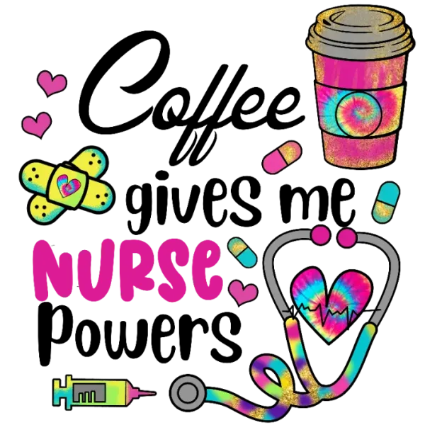 Coffee Lover's Delight: A Vibrant Tribute to Nursing Professionals