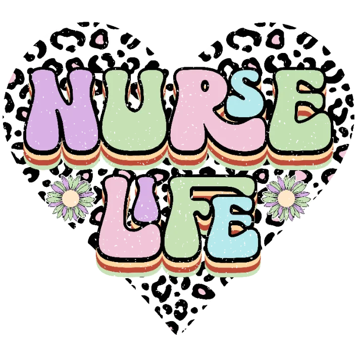 frame_0 Nurse Life Heart Design - Image 1