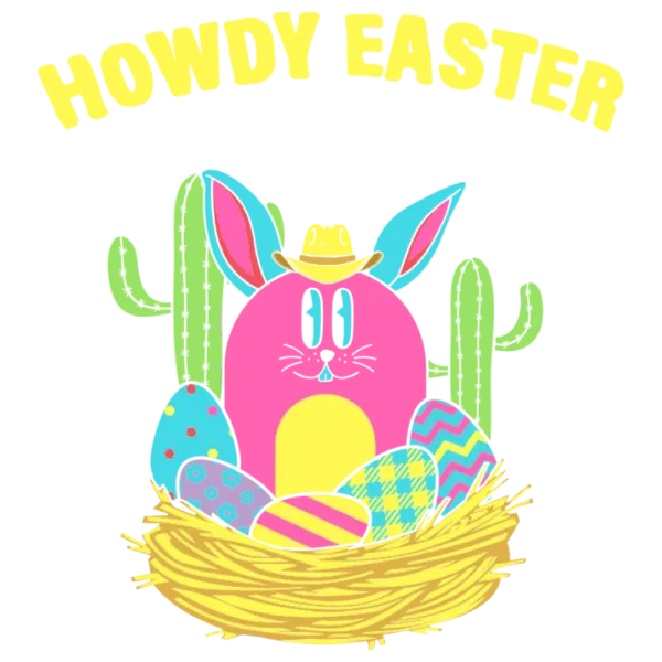 Howdy Easter Bunny Cowboy