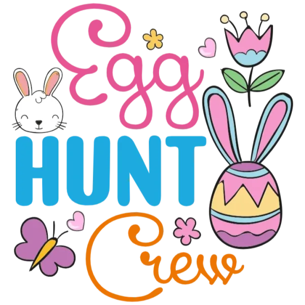 Easter Egg Hunt Crew T-shirt Design