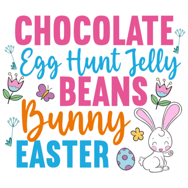 Chocolate Egg Hunt Jelly Beans Bunny Easter T-Shirt