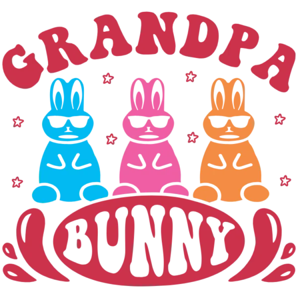 Grandpa Bunny Family T-shirt