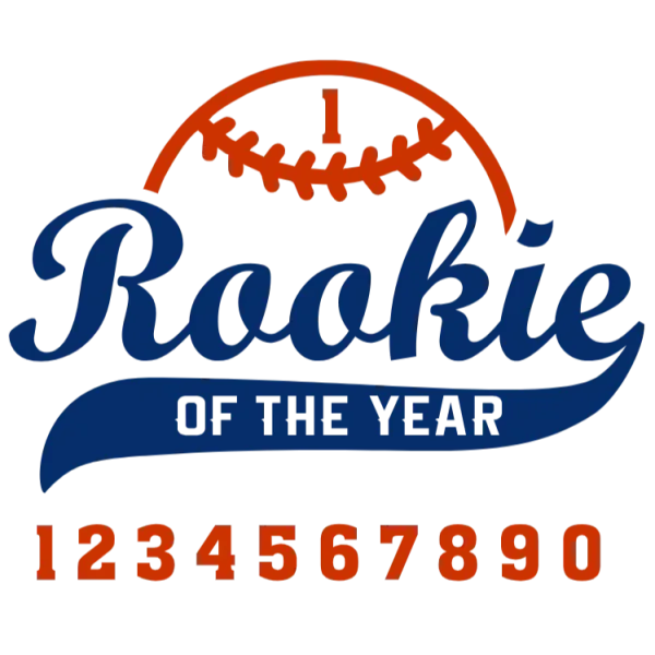 Rookie of the Year Baseball Logo