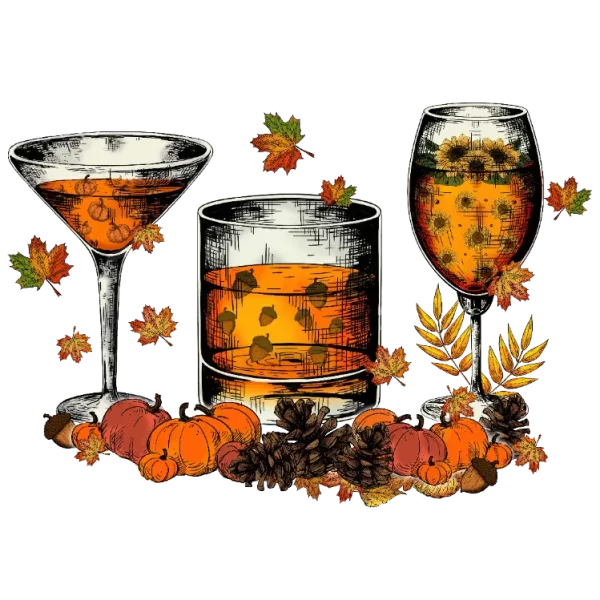 Autumn Drinks and Leaves