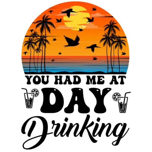 Day Drinking Sunset Beach Vacation T-Shirt