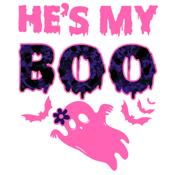 He's My Boo T-Shirt for Women